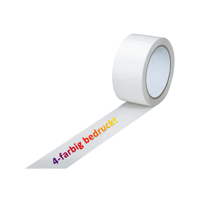 PVC-Band, weiß, 4-farbig bedruckt