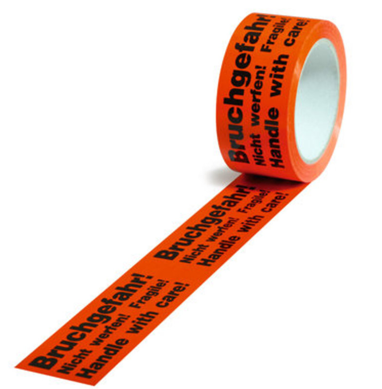 PP-Warn-Klebeband Bruchgefahr