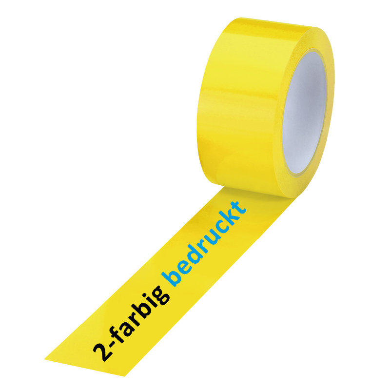 PVC-Band, gelb, 2-farbig bedruckt