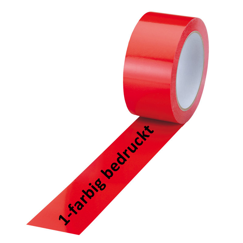 PVC-Band, rot, 1-farbig bedruckt
