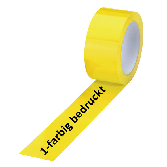 PVC-Band, gelb, 1-farbig bedruckt