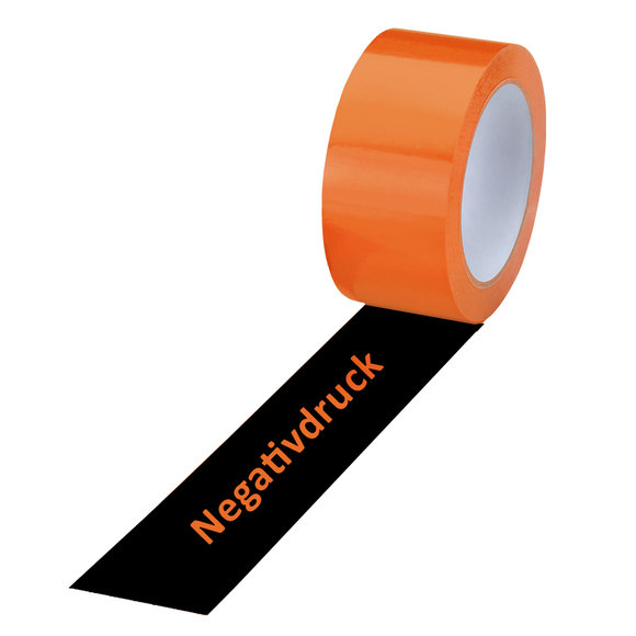 PVC-Band, amerikaorange, 1-farbig negativ bedruckt