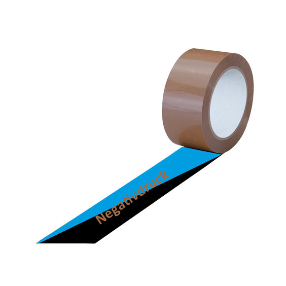 PVC-Band, extra stark, braun, 2-farbig bedruckt, negativ